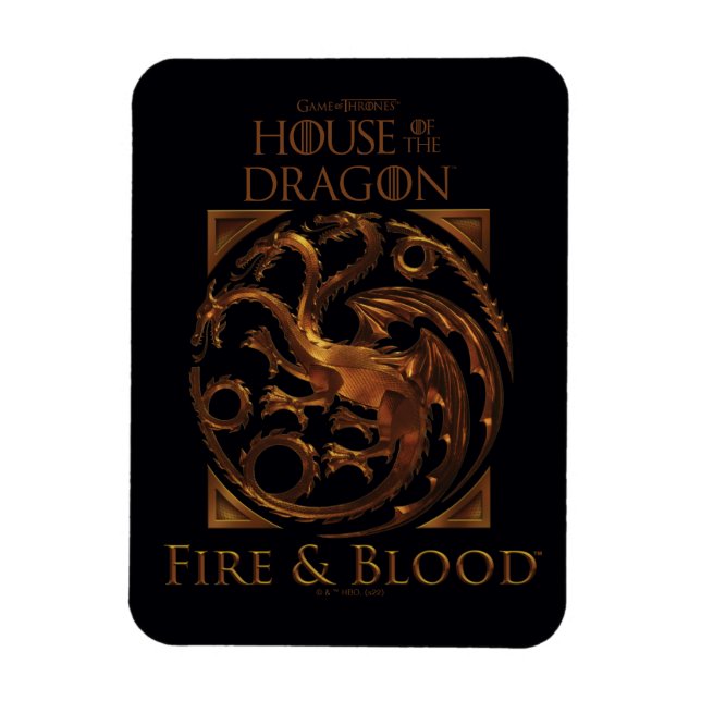 HOUSE OF THE DRAGON | House Targaryen Sigil Magnet (Vertical)