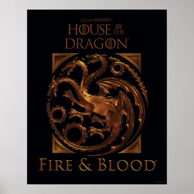 HOUSE OF THE DRAGON | House Targaryen Sigil Poster (Front)