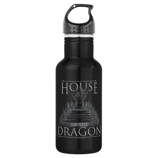 HOUSE OF THE DRAGON | Iron Throne Graphic 532 Ml Water Bottle (Front)