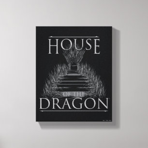 HOUSE OF THE DRAGON   Iron Throne Graphic Canvas Print