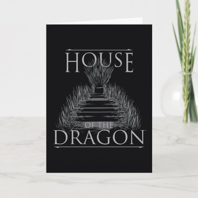 HOUSE OF THE DRAGON | Iron Throne Graphic Card (Front)