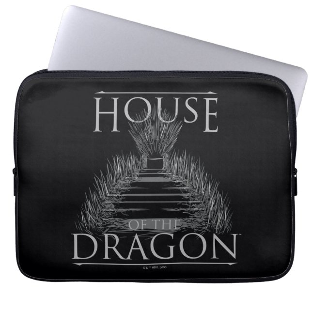 HOUSE OF THE DRAGON | Iron Throne Graphic Laptop Sleeve (Front)