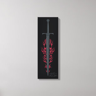 HOUSE OF THE DRAGON   King Viserys Flaming Sword Canvas Print