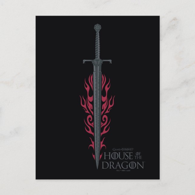 HOUSE OF THE DRAGON | King Viserys Flaming Sword Postcard (Front)