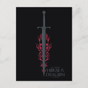 HOUSE OF THE DRAGON   King Viserys Flaming Sword Postcard
