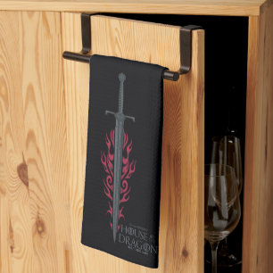 HOUSE OF THE DRAGON King Viserys Flaming Sword Tea Towel
