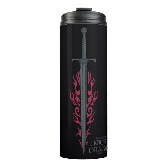 HOUSE OF THE DRAGON | King Viserys Flaming Sword Thermal Tumbler (Front)
