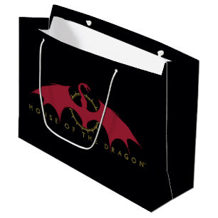 HOUSE OF THE DRAGON   Red Dragon Graphic Large Gift Bag