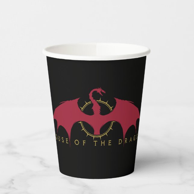 HOUSE OF THE DRAGON | Red Dragon Paper Cups (Left)