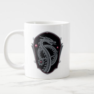 HOUSE OF THE DRAGON   Silver Dragon Crest Large Coffee Mug