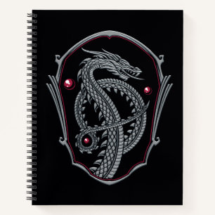 HOUSE OF THE DRAGON   Silver Dragon Crest Notebook