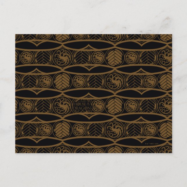 HOUSE OF THE DRAGON | Targaryen Stripe Pattern Postcard (Front)