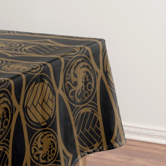 HOUSE OF THE DRAGON | Targaryen Stripe Pattern Tablecloth (In Situ)