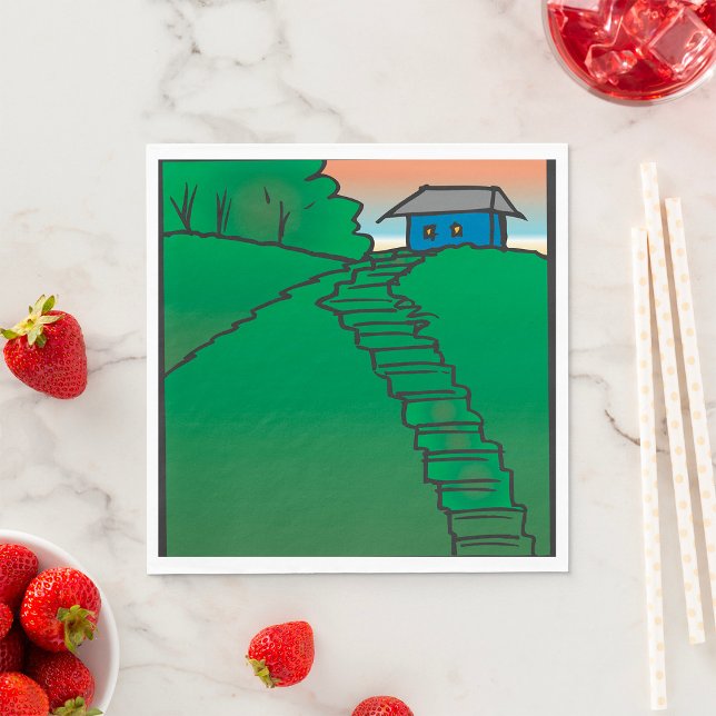 House On A Green Hill Napkin (Creator Uploaded)