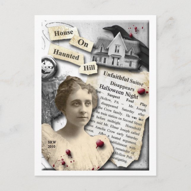 House on Haunted Hill Postcard (Front)