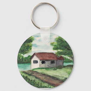 House on the River Key Ring