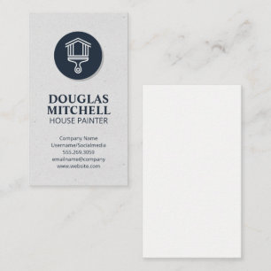 House Paint Brush Logo Business Card