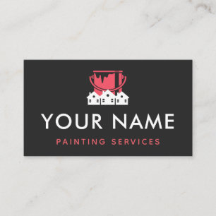 House Paint Residential Handyman Painter Minimal  Business Card