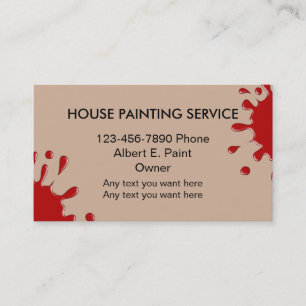 House Painter Business Cards