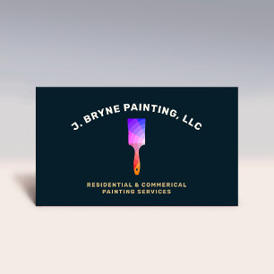 House Painter Colour Wheel Paint Brush Business  Business Card