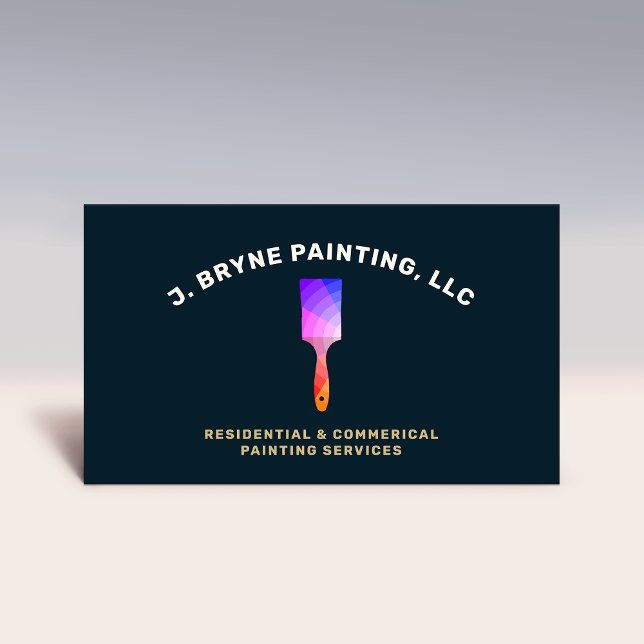 House Painter Colour Wheel Paint Brush Business  Card (Creator Uploaded)
