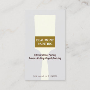 House Painter Paint Brush Logo 2 Business Card