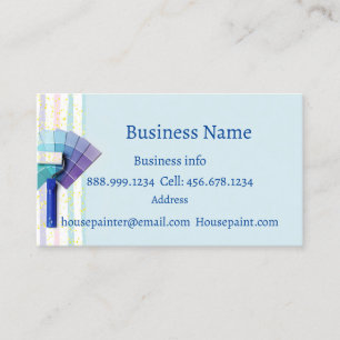 House Painter Painting Wallpapering Business Card