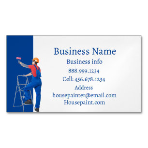 House Painter Painting Wallpapering    Magnetic Business Card