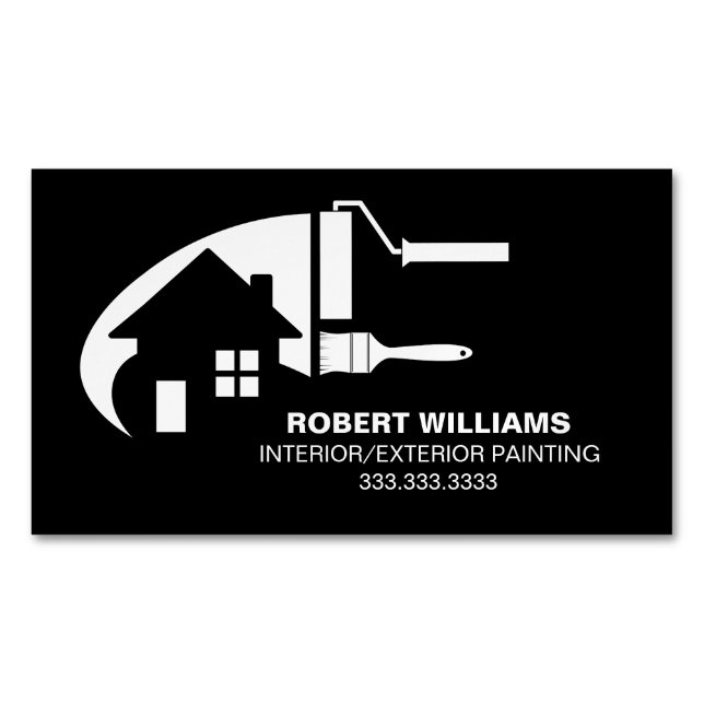 House Painter Professional Magnetic Business Card (Front)