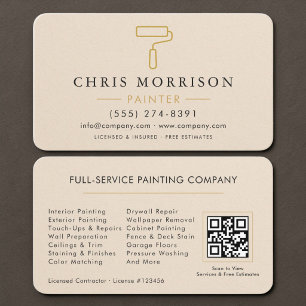 House Painter QR Code Business Card