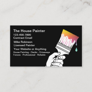 House Painter Unique Modern Business Cards
