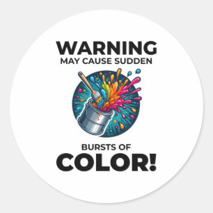 House Painter Wall Painting Interior Decorator Classic Round Sticker