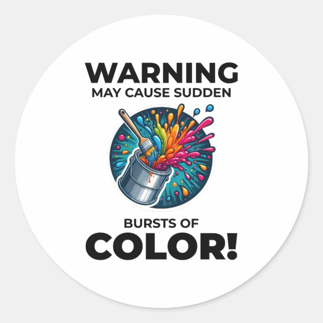 House Painter Wall Painting Interior Decorator Classic Round Sticker (Front)