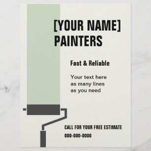House Painters flyer with custom text