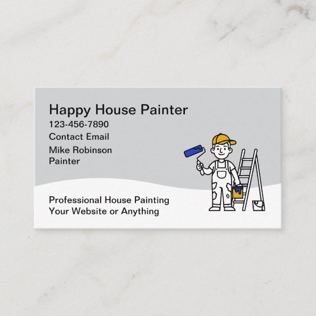 House Painting Service Business Cards (Front)