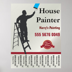 House Painting Service Small Business Flyer Poster