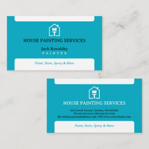 House Painting Services Paint Rollel Business Card