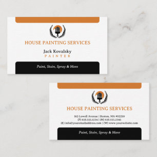 House Painting Services Paint Rollel Business Card