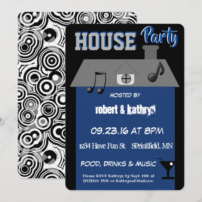 House Party Invitation (Front/Back)