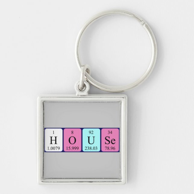 House periodic table keyring (Front)