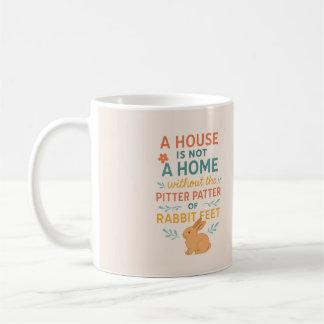 House pitter patter rabbit coffee mug