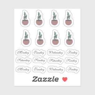 House Plant Days of the Week Planner