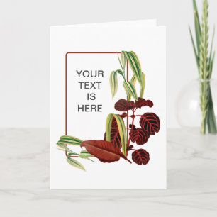 House plant gardener card