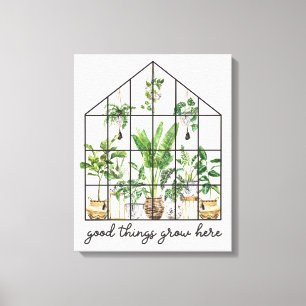 House Plant Good Quote Canvas Print