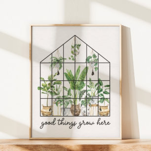 House Plant Good Quote Wall Art