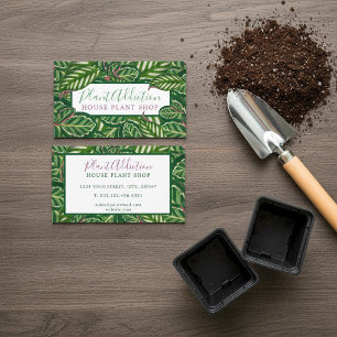 House plant shop business card