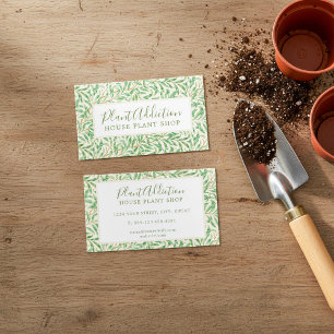 House plant shop, William Morris pattern Business Card