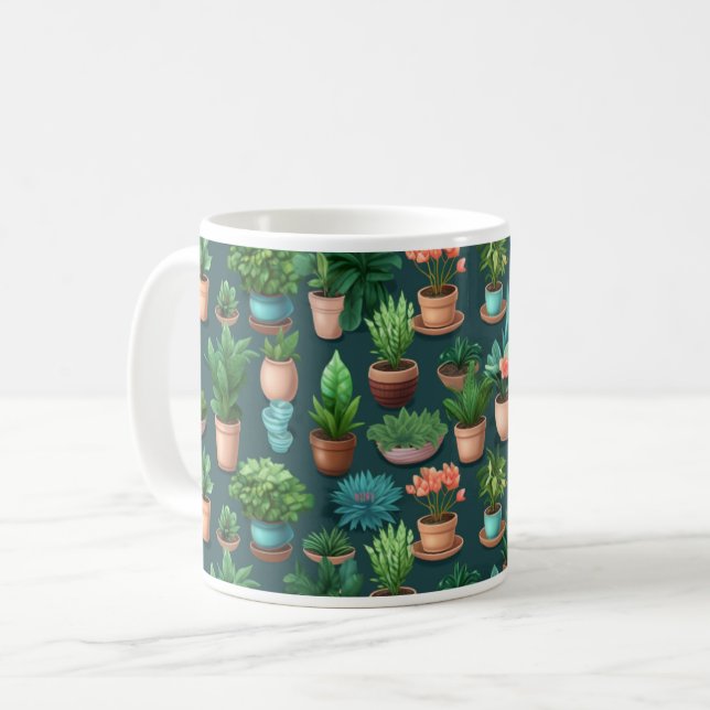 House Plants Coffee Mug (Front Left)
