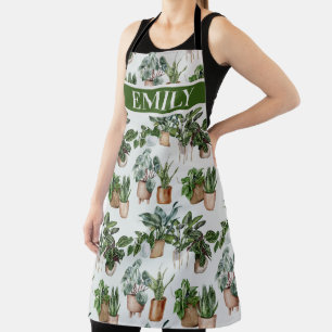 House Plants Pattern Apron