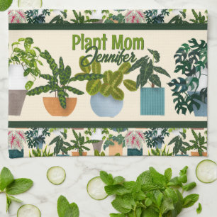 House Plants Tea Towel